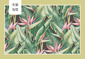 2019春夏家紡重點(diǎn)花型推薦--天堂鳥花（矢量）