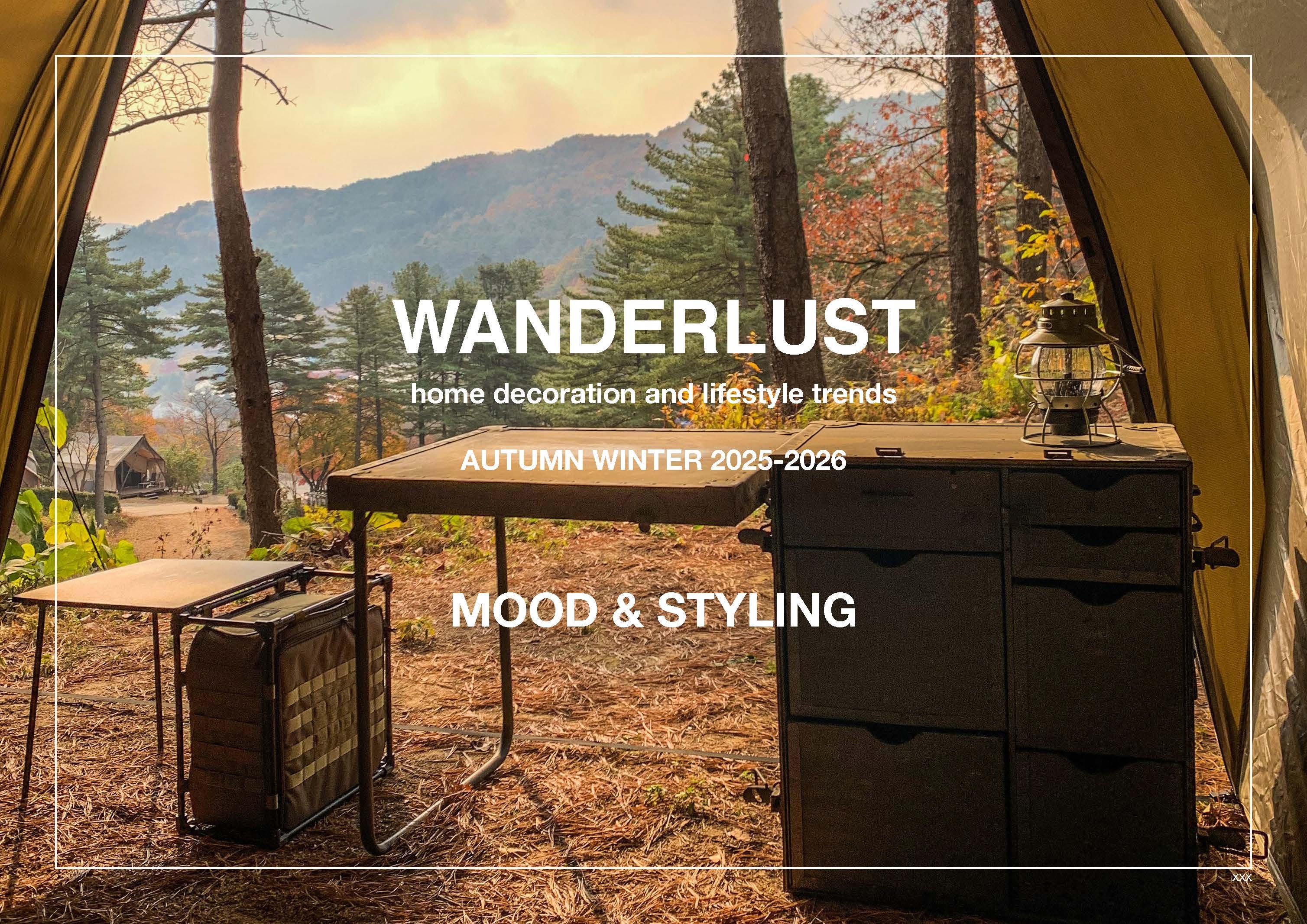25/26秋冬家居裝飾和生活方式趨勢預測 -- WANDERLUST  漫游者