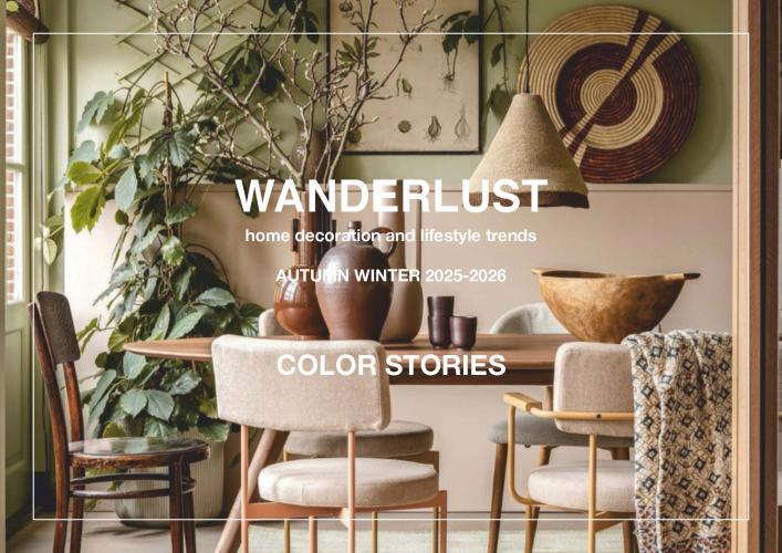 25/26秋冬家居裝飾和生活方式色彩趨勢(shì)預(yù)測(cè) -- WANDERLUST 漫游者